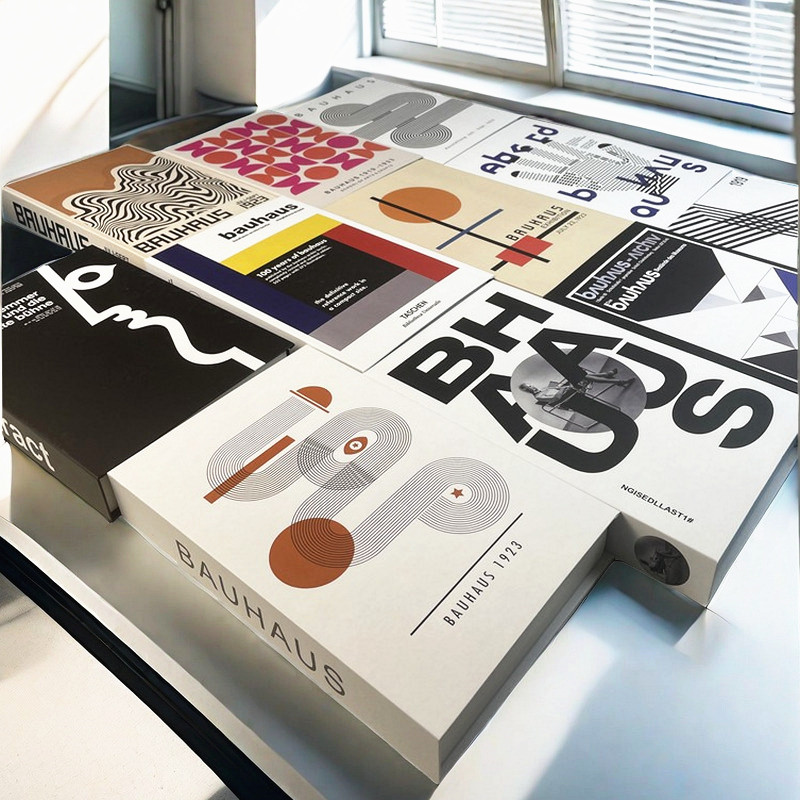 Quiet Luxury Lifestyle - Abstract Bauhaus Luxury Decorative Books Boho