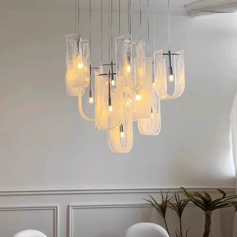 Quiet Luxury Lifestyle - Italian Luxury Cloud Glass LED Pendant