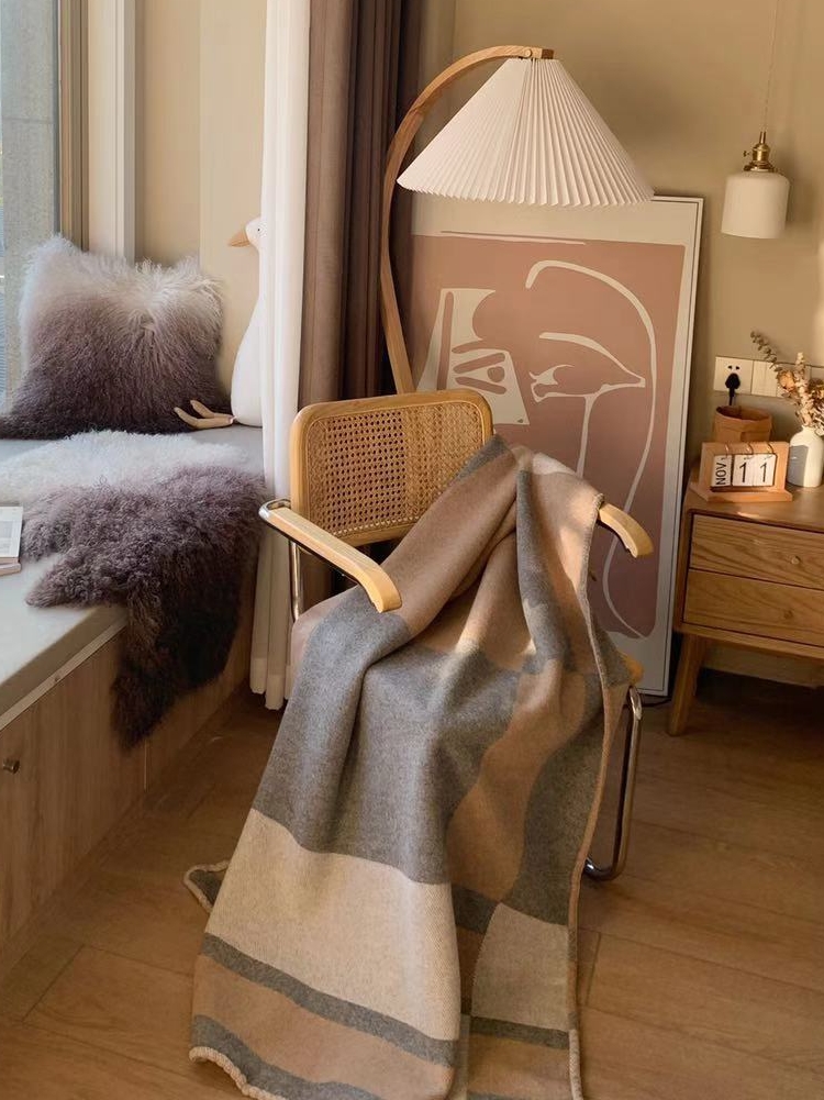 Rinoart Luxury Cream Colors Ca - Cashmere Throw Blanket 评论和价格