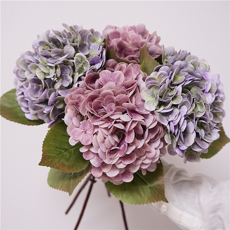 4Pcs High-end Latex Hydrangea  - Quiet Luxury Lifestyle 评论和价格