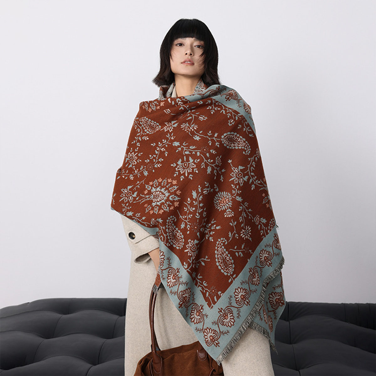 Luxury Winter Imitation Cashme - Cashmere Throw Blanket 评论和价格