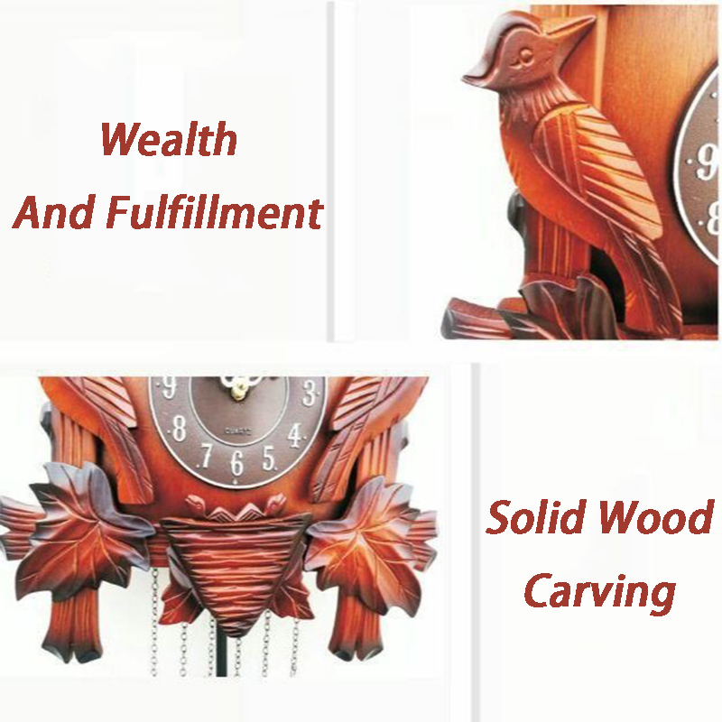 Cuckoo Wall Clock Solid Wood C - Luxury Lifestyle Watches 评论和价格