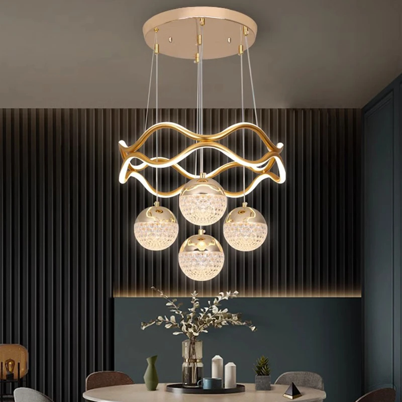 Modern LED Pendant Light Gold/ - Quiet Luxury Lifestyle 评论和价格