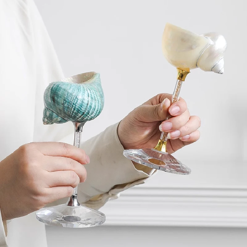Natural Conch Shell Goblet Cre - Quiet Luxury Lifestyle 评论和价格