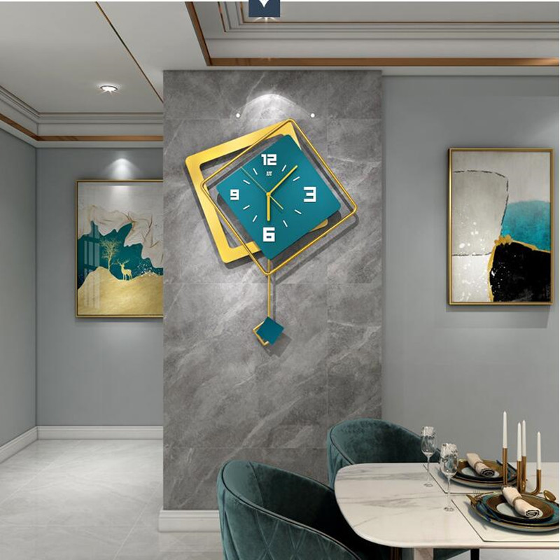 3D Nordic square Swing Wall Cl - Luxury Lifestyle Watches 评论和价格
