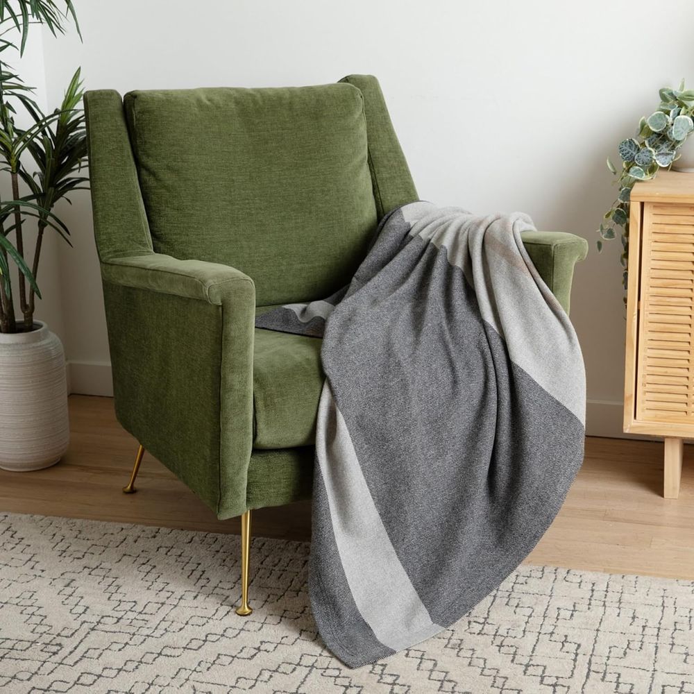100% Pure Cashmere Throw Blank - Cashmere Throw Blanket 评论和价格
