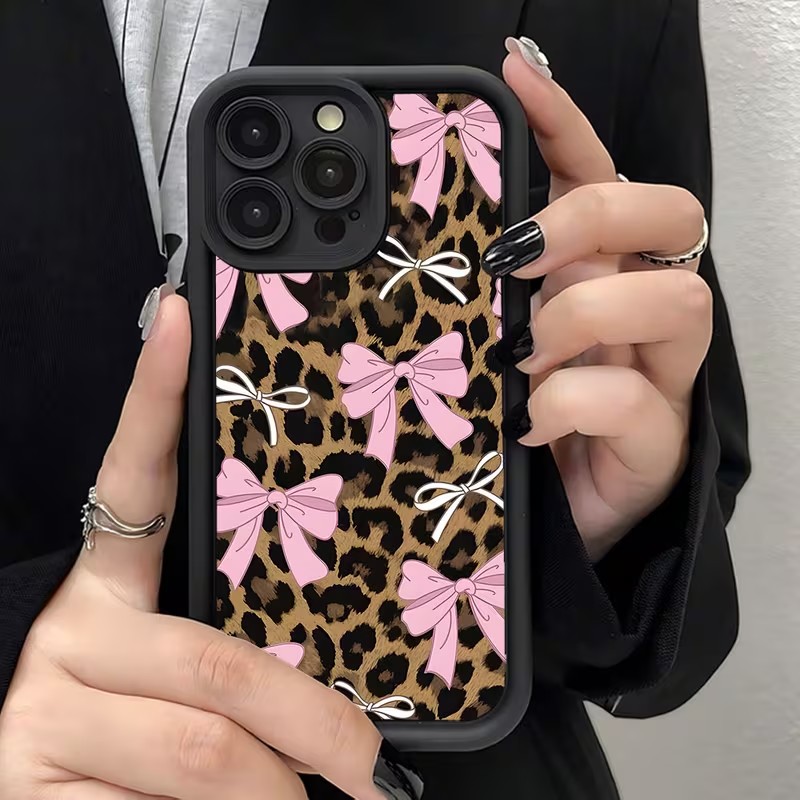 Leopard Print Bow Phone Case F - Apple Iphone 16 评论和价格