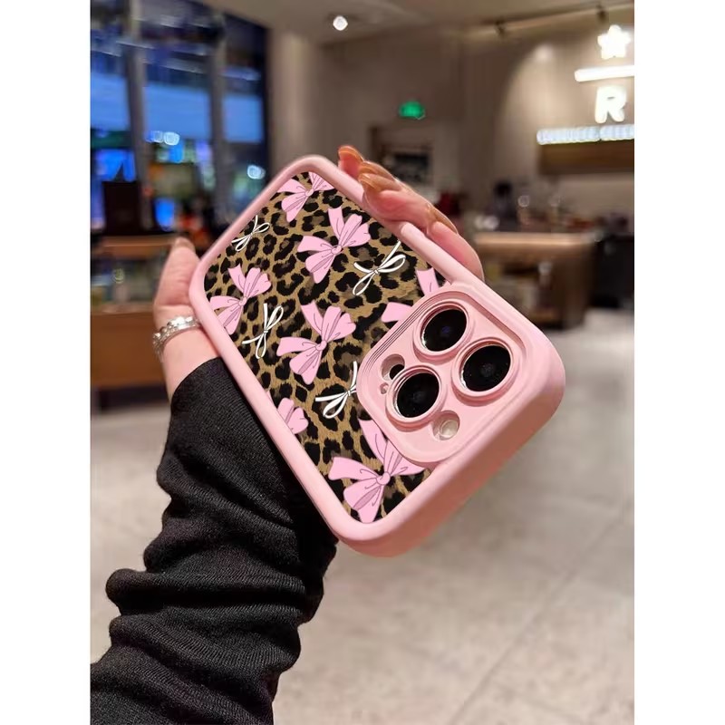 Leopard Print Bow Phone Case F - Apple Iphone 16 评论和价格