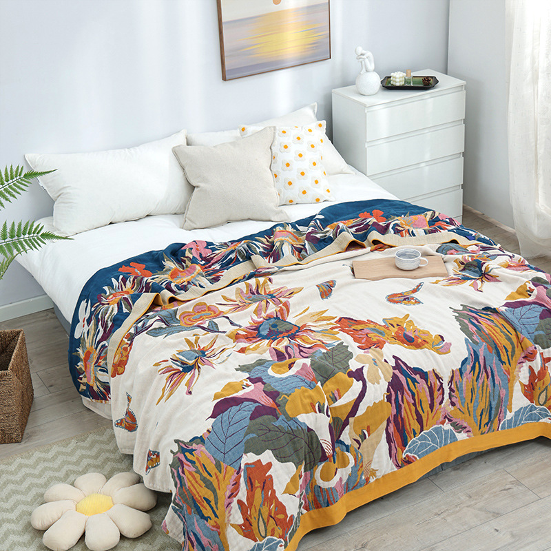 Simple Cotton Blanket Muslin G - Cashmere Throw Blanket 评论和价格